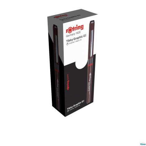Cienkopis rOtring Tikky Graphic 0.80mm czarny - 3